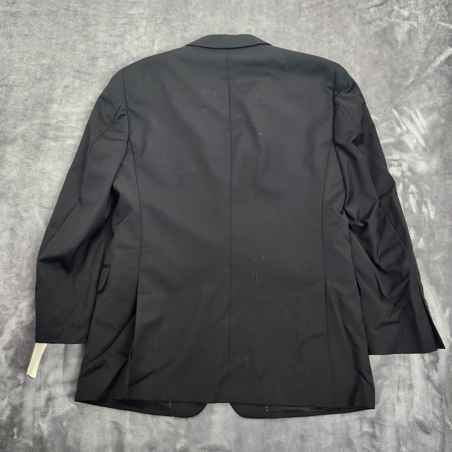 NWT Tommy Hilfiger Black Suit Set Jacket 100% Wool 41 Regular, Pants 34 Regular