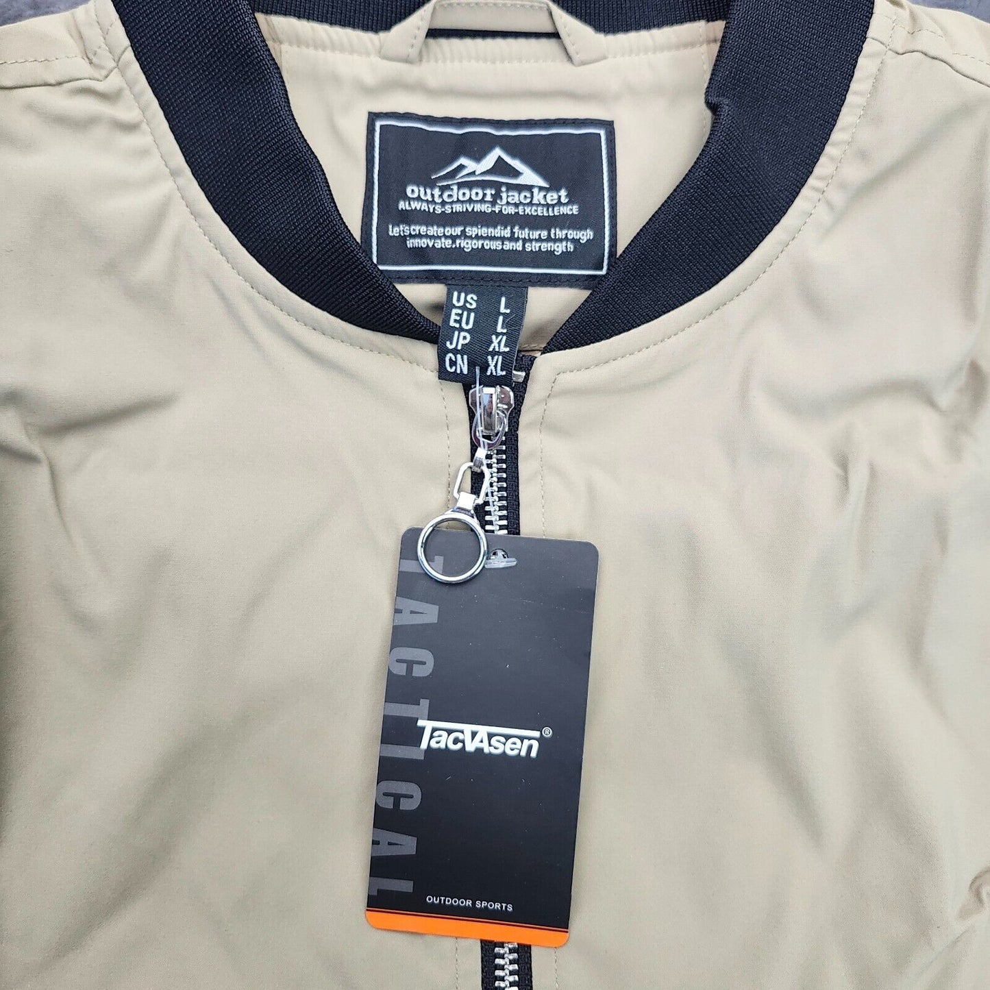 TACVASEN Outdoor Jacket Womens Lightweight Windbreaker Waterproof Rain Jacket LG