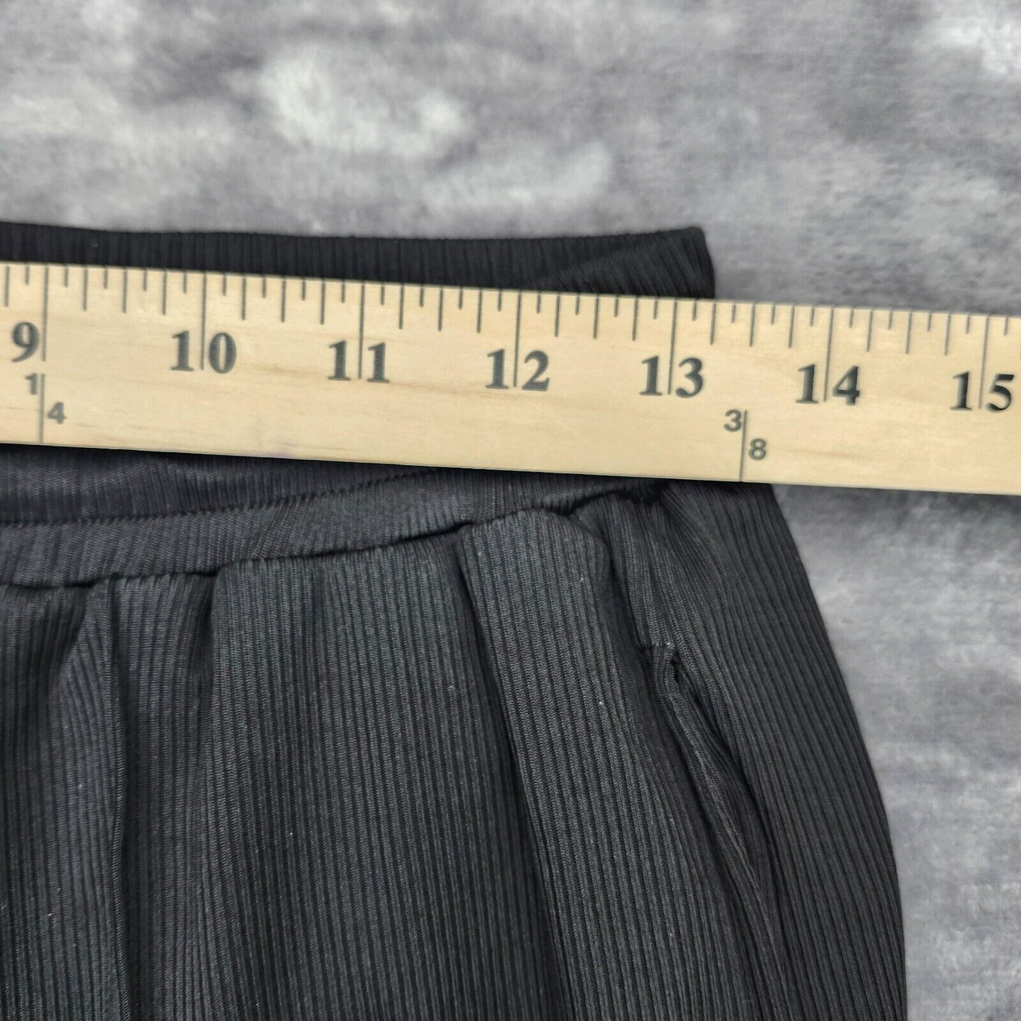 Cider Womens Pants Black Size Medium Wide Leg High Rise Polyester Blend