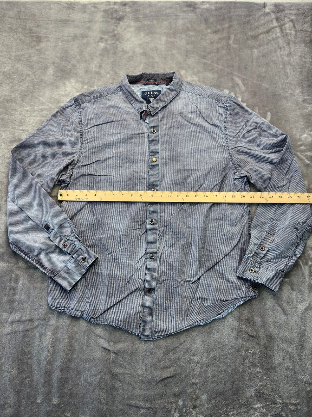 Guess Los Angeles Finest Denim and Dry Goods Dress shirt Size XL