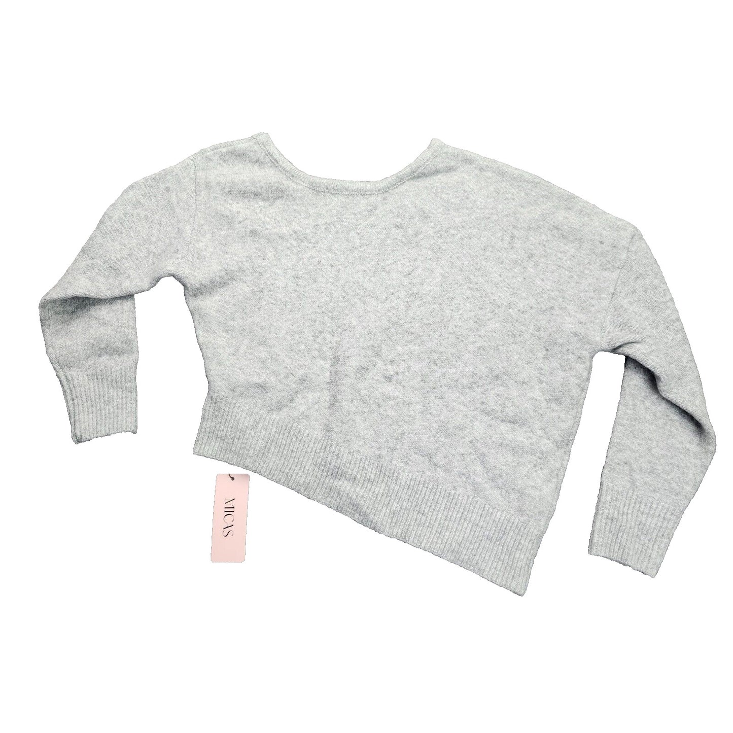 Micas Womens Asymmetrical Long Sleeve Lightweight Sweater Medium