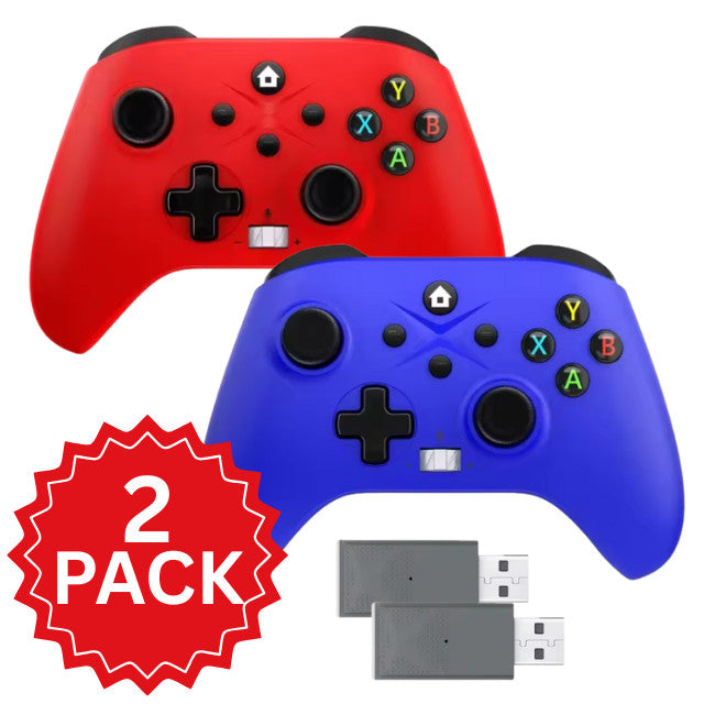 2pack Wireless Controller For Xbox One /S/X Windows 10/11 2.4G Adapter