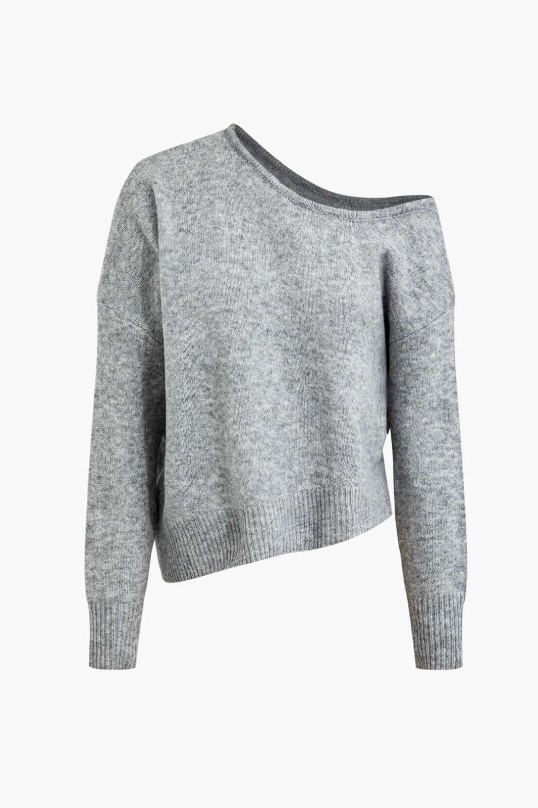 Micas Womens Asymmetrical Long Sleeve Lightweight Sweater Medium