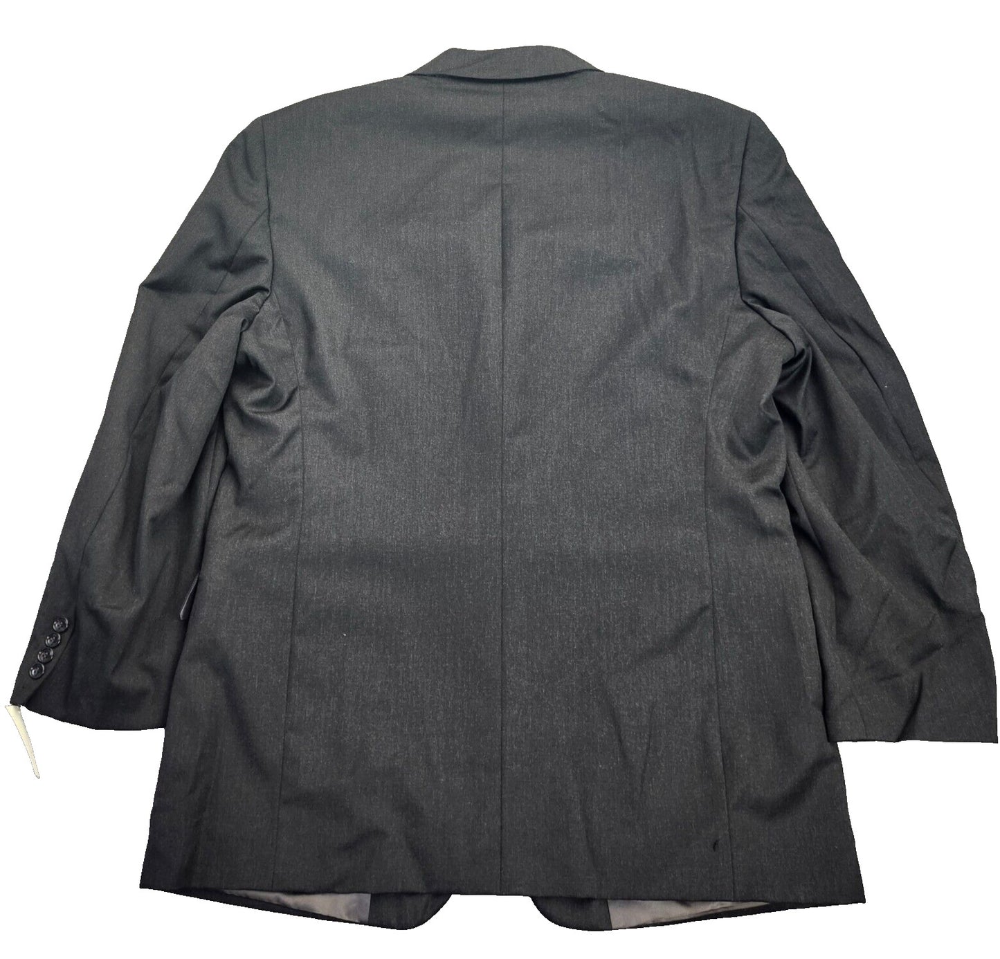 Mens 100% Wool Suit Set Black Jacket 48 Long, Pants 34 Waist
