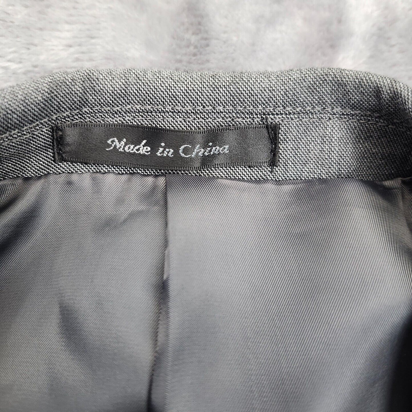 Calvin Klein Mens Suit Set Gray Jacket 38R, Trousers 34W X 32L