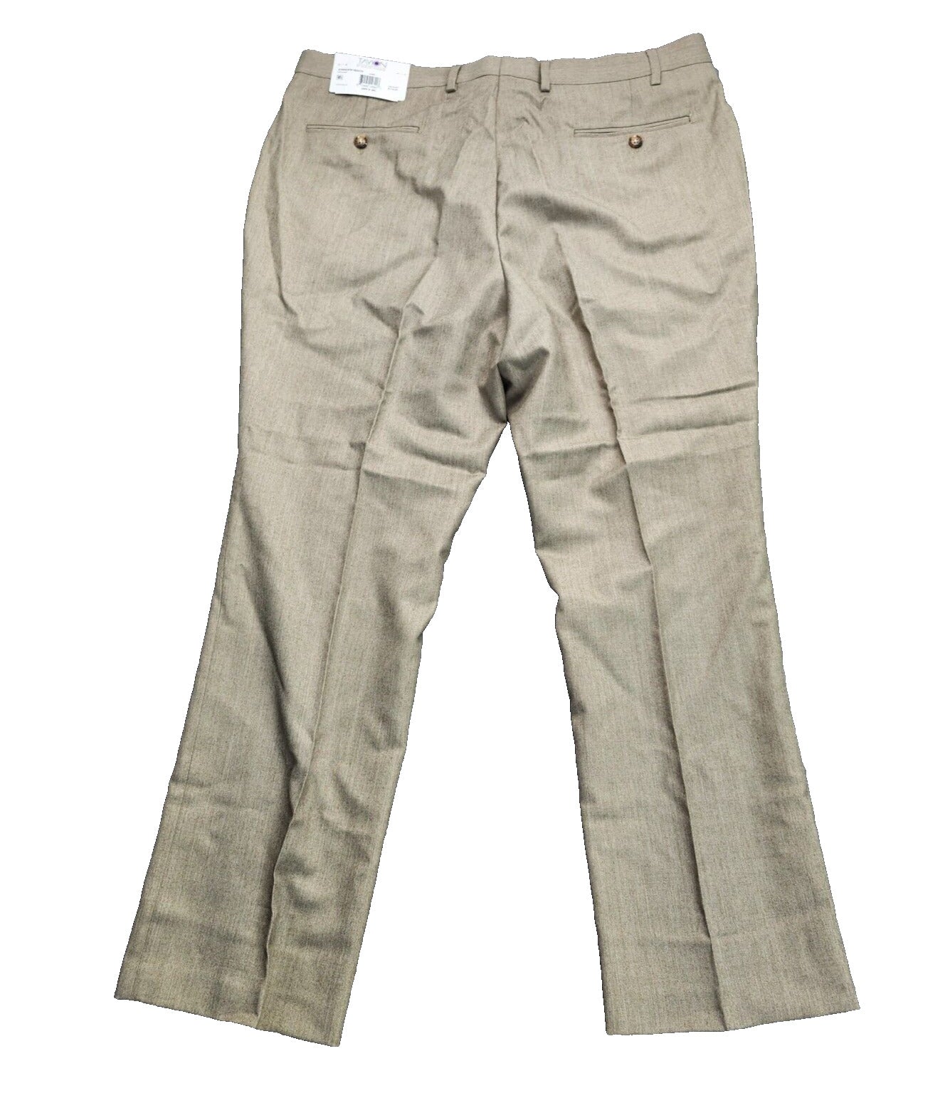 Tayion By Montee Holland Mens Classic-Fit Wool-Blend Dress Pants 38W x 30L Camel