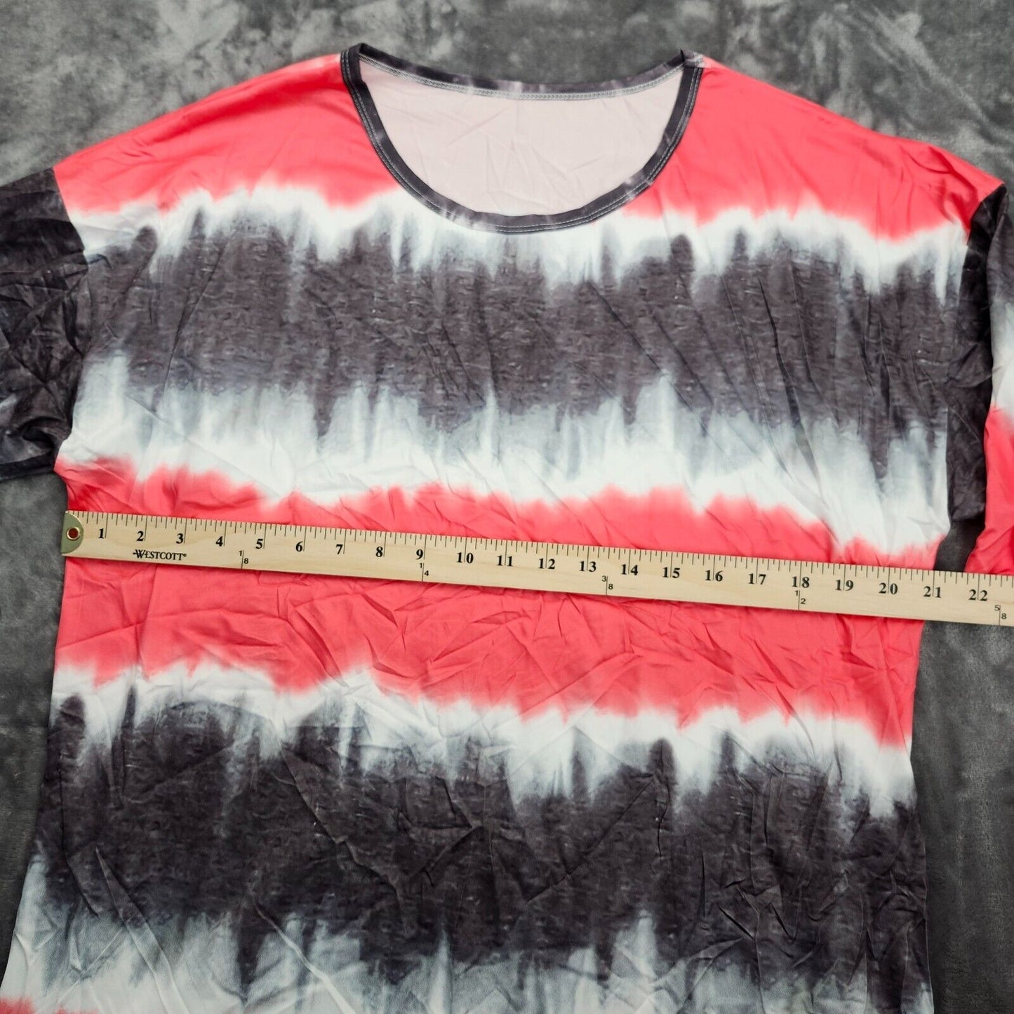 Womens Striped T-Shirt Short Sleeve Casual Tee Tops Blouse 3XL