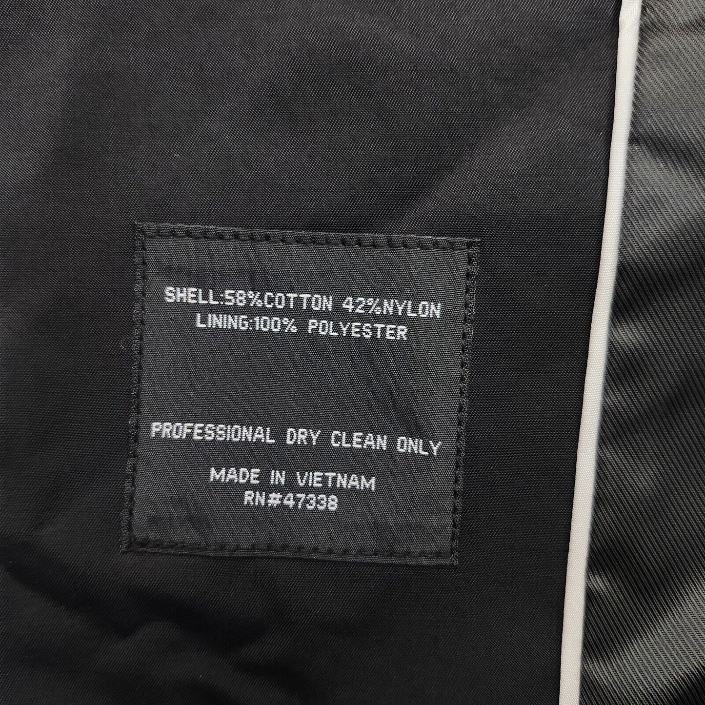 NWT Kenneth Cole NY Mens Rain Jacket Trench Coat Rado Black size 46 Regular