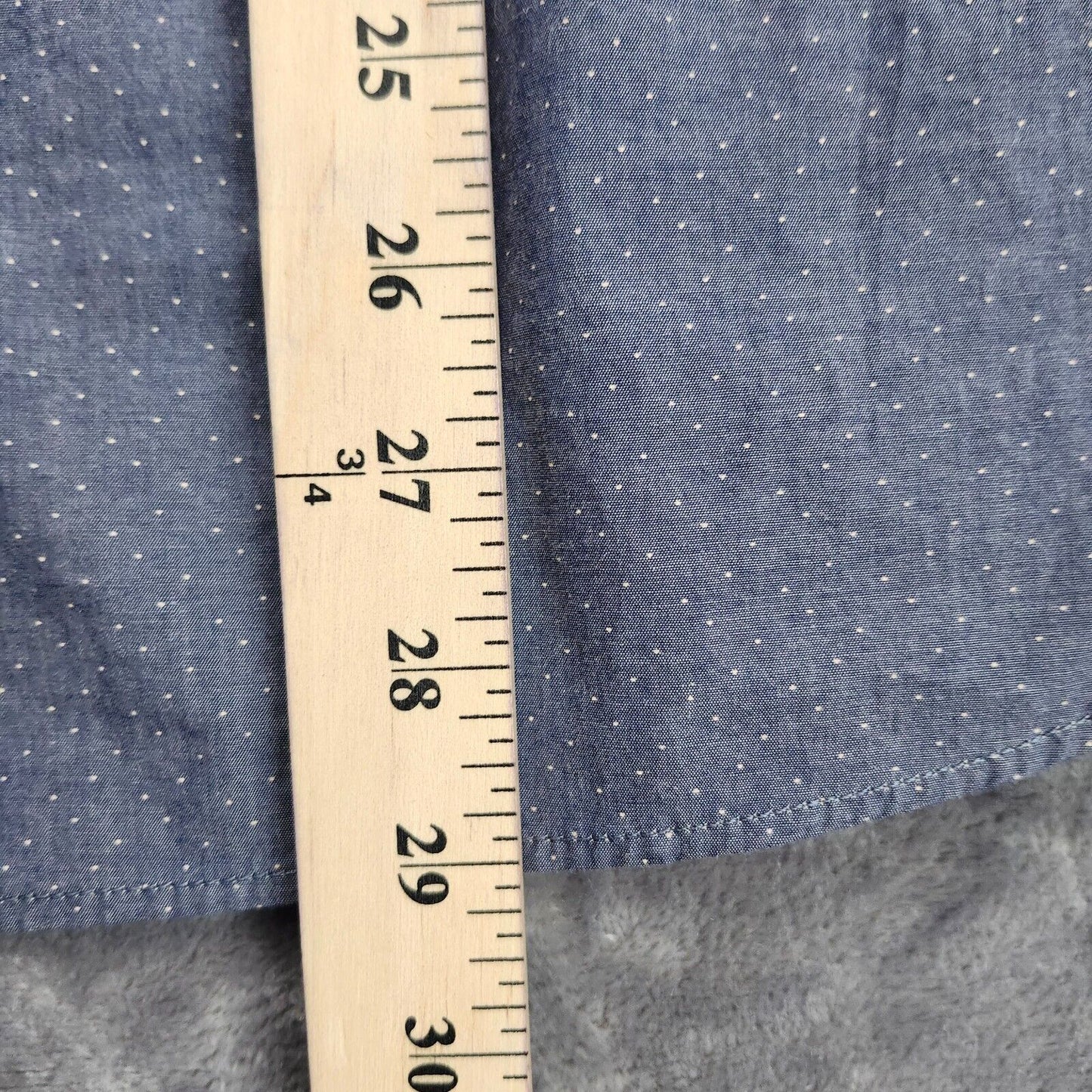 Banana Republic Short Sleeve Slim Fit Cotton Solid Casual Button-Down Shirt Med