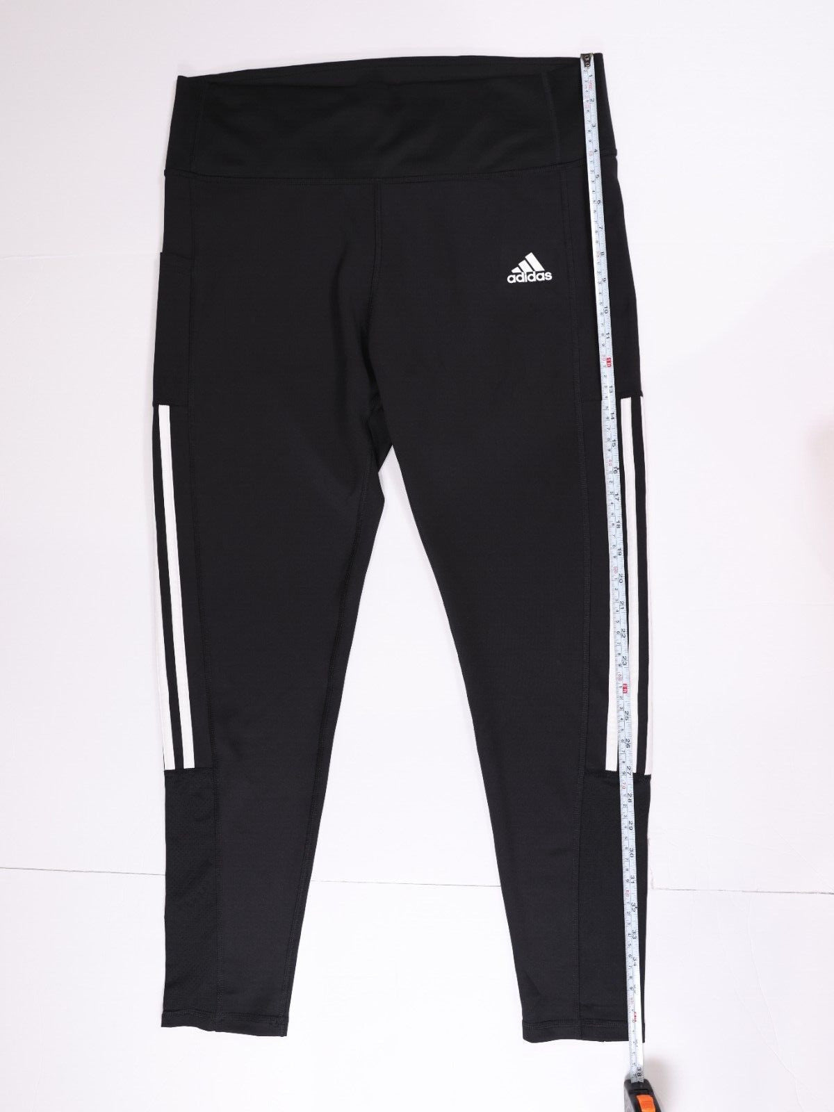 Adidas Womens Climate Aero Ready (Size XL) 3 Stripe Tight Pant - Black