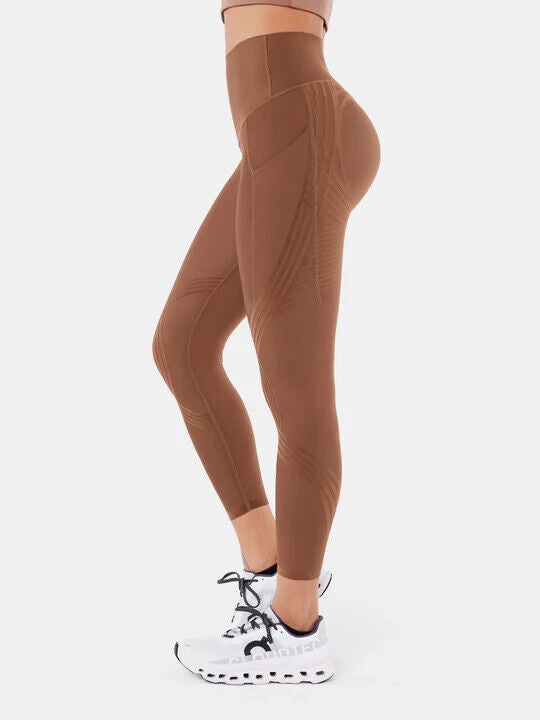 Fanka Body Sculpt Lift n Curve Leggings (with Pockets) Clove Small Full Length