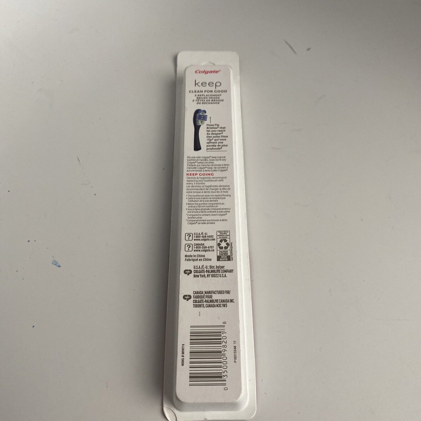 Colgate Keep Deep Clean Refills 2 Pc Replacement Brush Heads