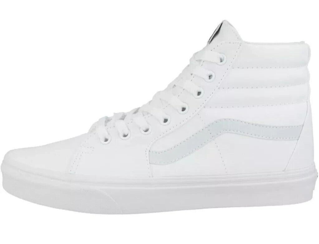 Vans SK8-HI VN000D5IW001 Men's True White Skateboarding Shoes Size 13