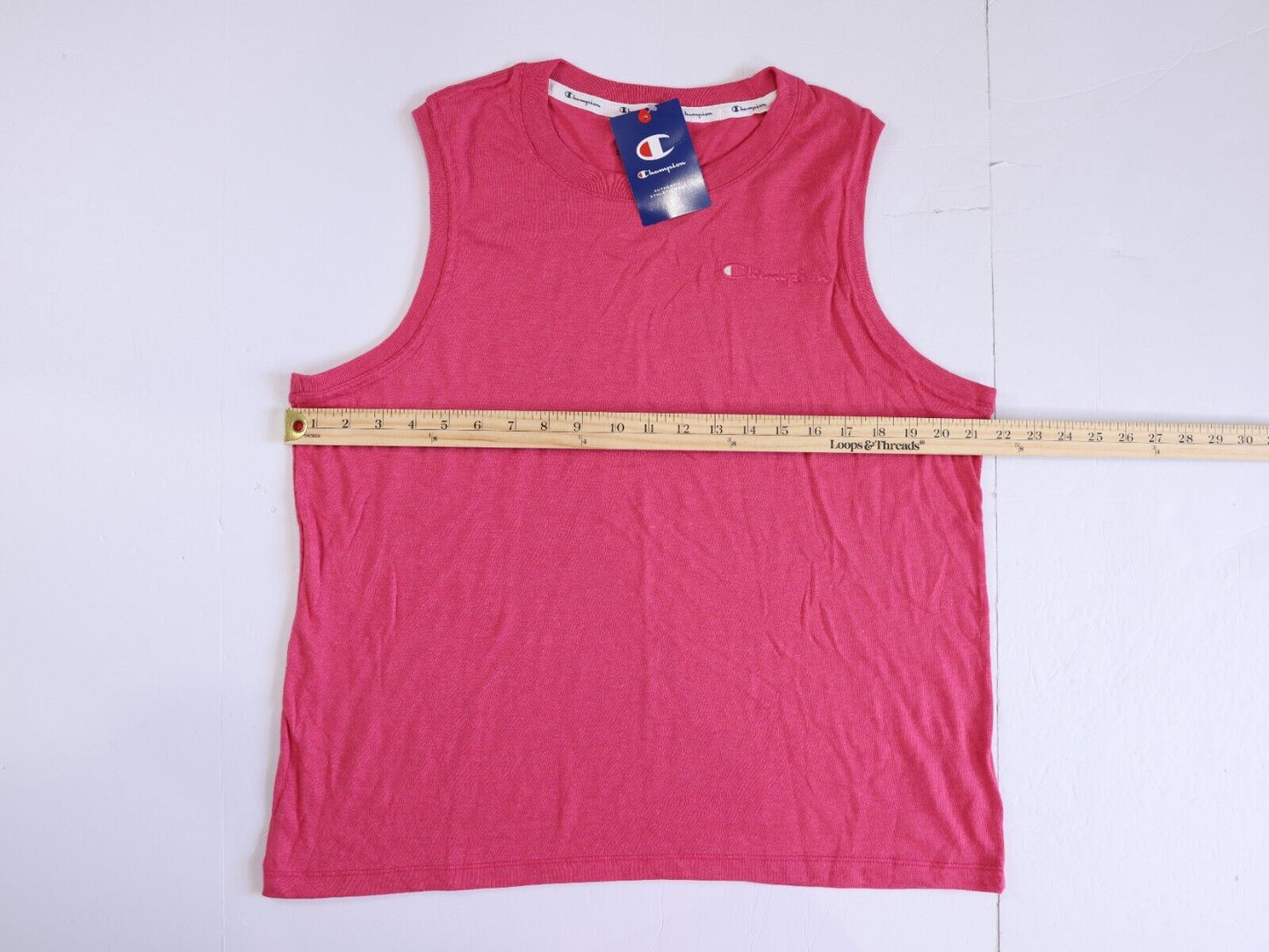 Champion Tank Top Women's Sleeveless T-shirt Pink Peach Size XL