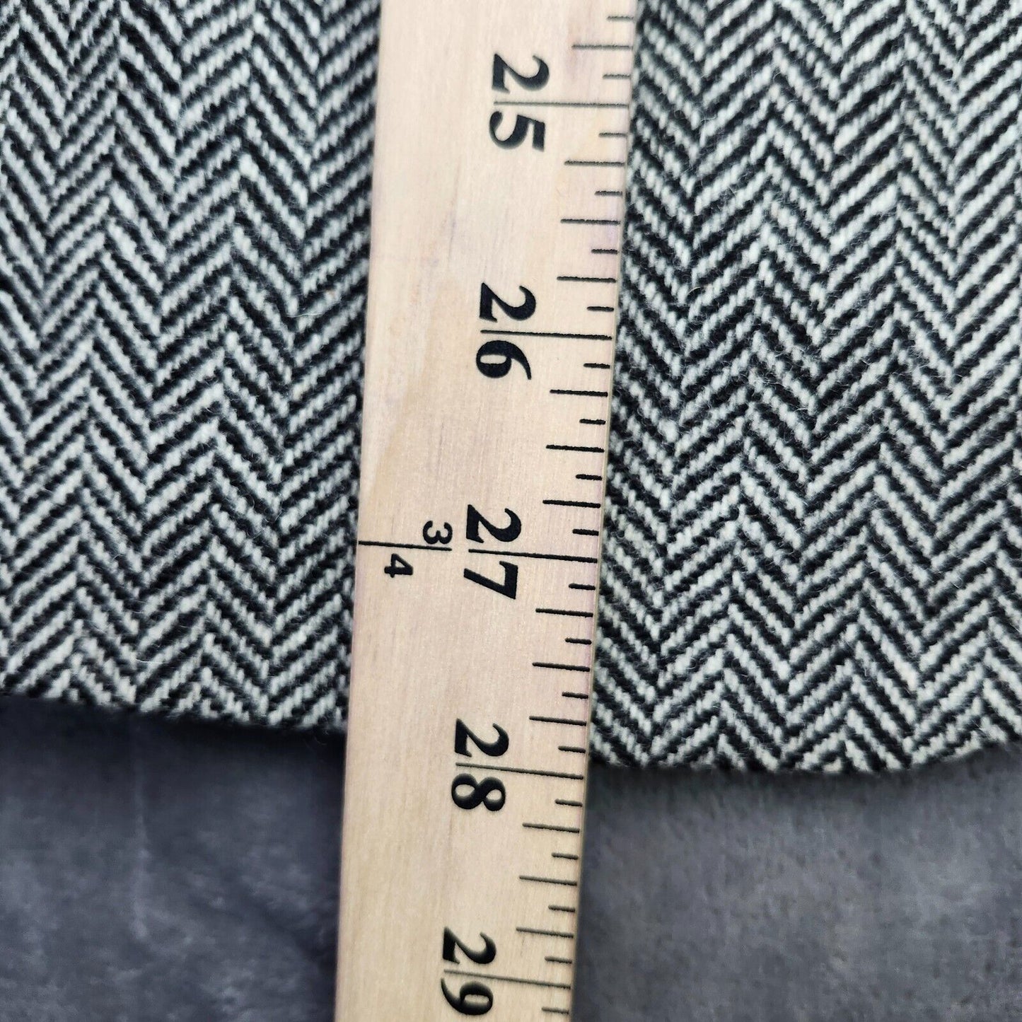 Lauren Ralph Lauren Classic-Fit Wool Suit Jacket Black/White Herringbone 40S NWT