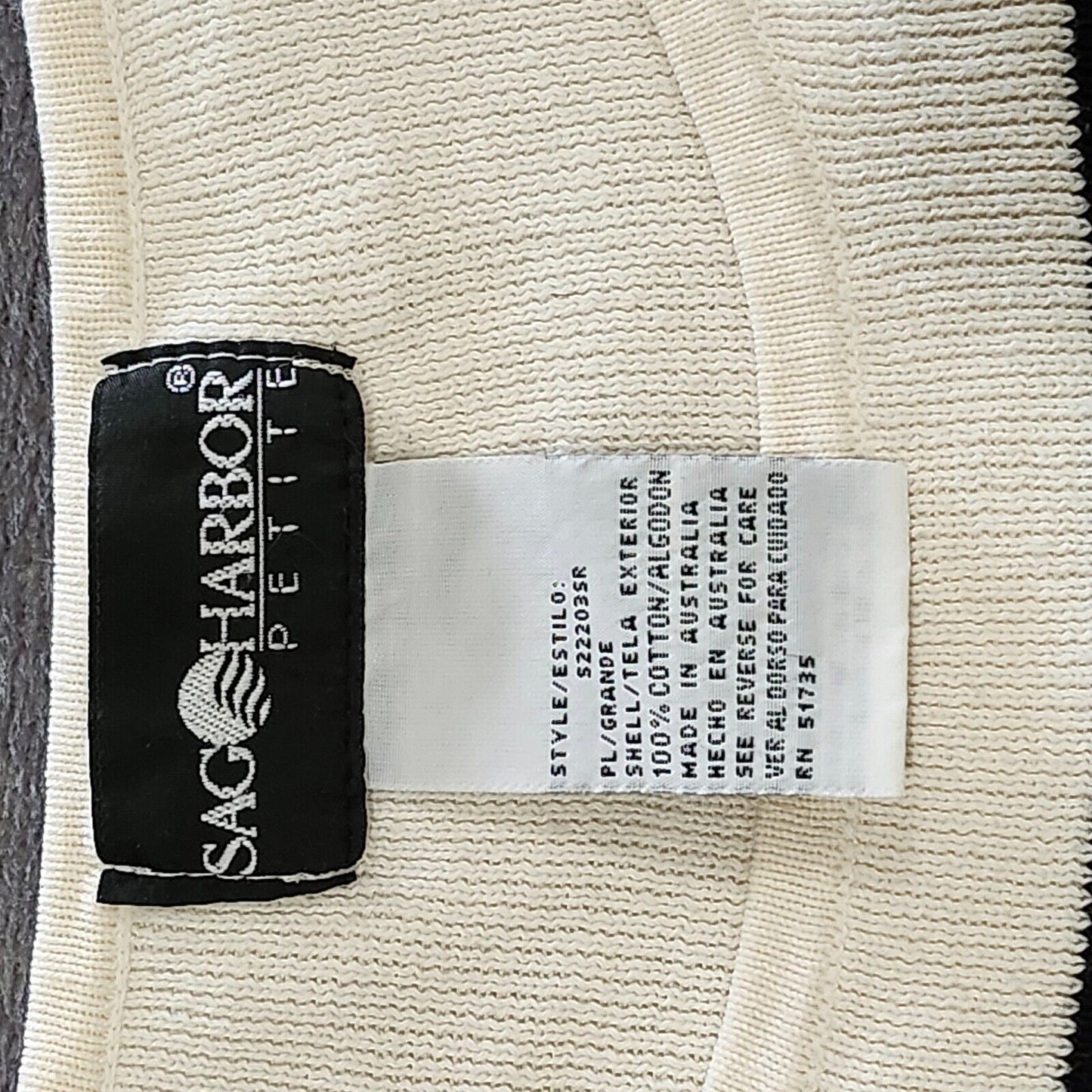 sag harbor petite women's knit sweater Petite Medium