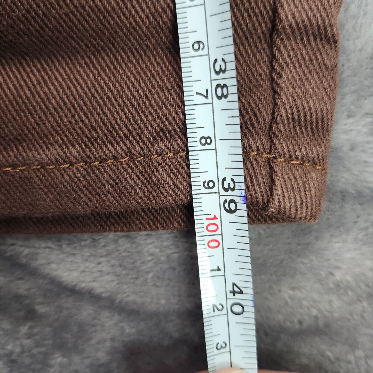 CIDER Womens Brown Straight Leg Jeans XS