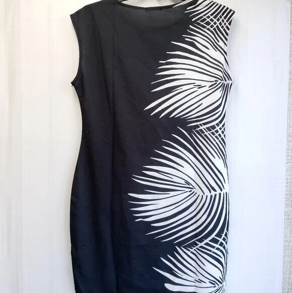 Angvns Dress Sleeveless Knee Length Stretch Size L