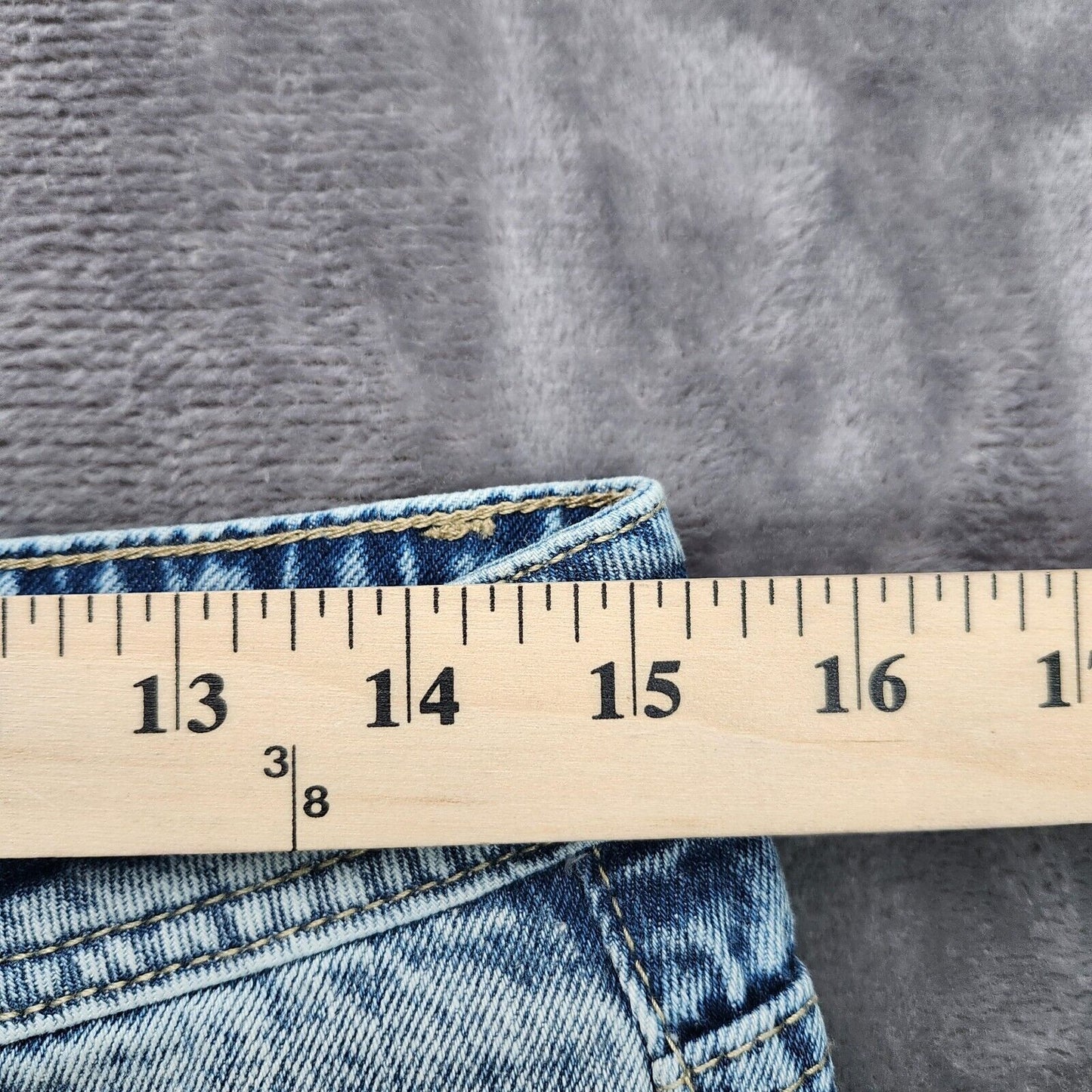 NWT Flamingals Women's High Waist Straight Ripped Ankle Blue Jeans Size Medium