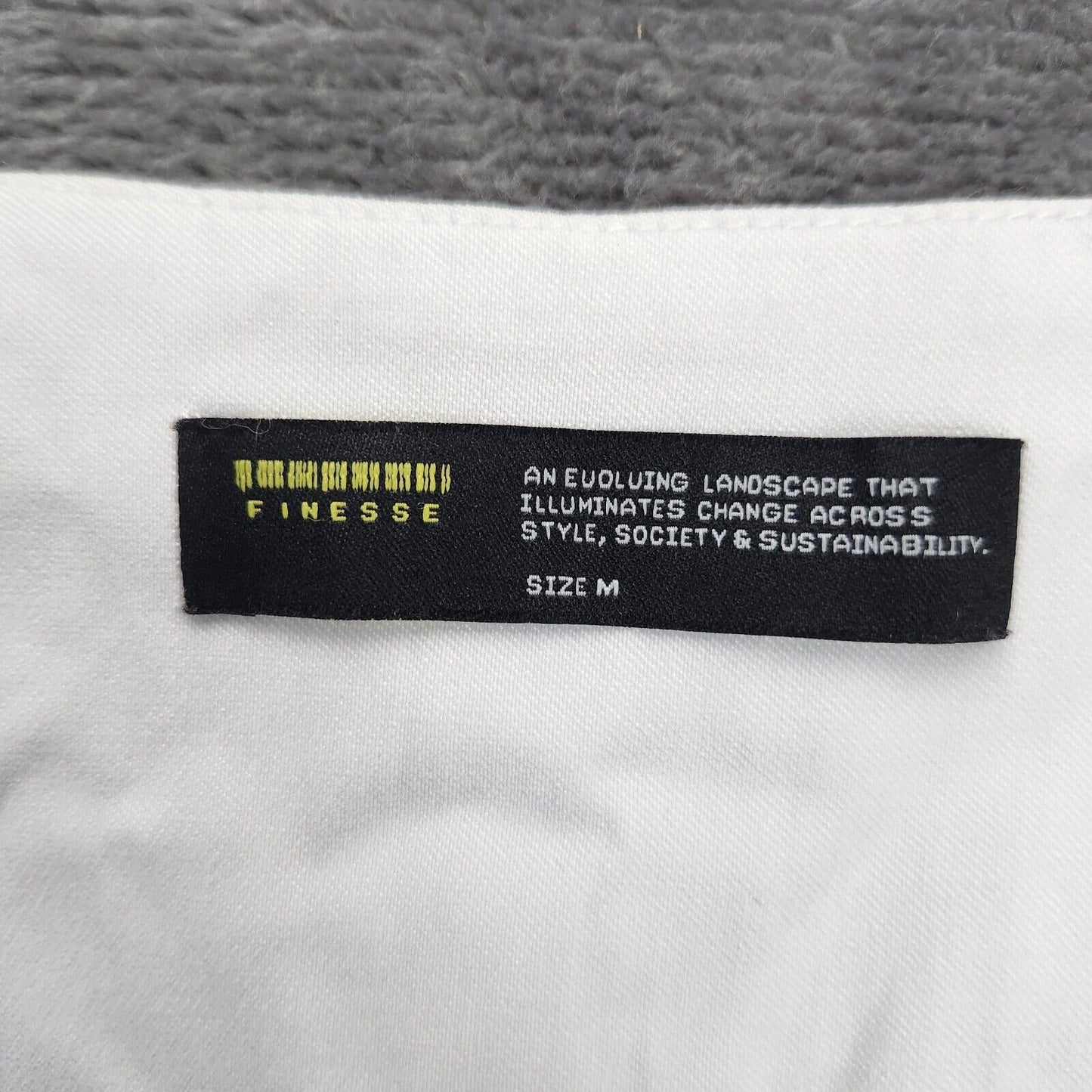 Finesse White Corset Waist Shirt Dress Size M