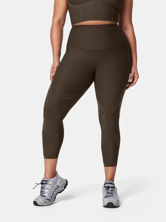 Fanka Lift and Curve 7/8 Leggings (Reversible Wear) Chocolate Small