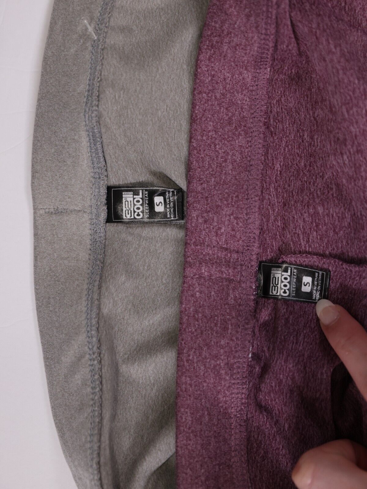 32 Cool Sleep Wear Womens (Size L) Gray and Purple 2 PACK