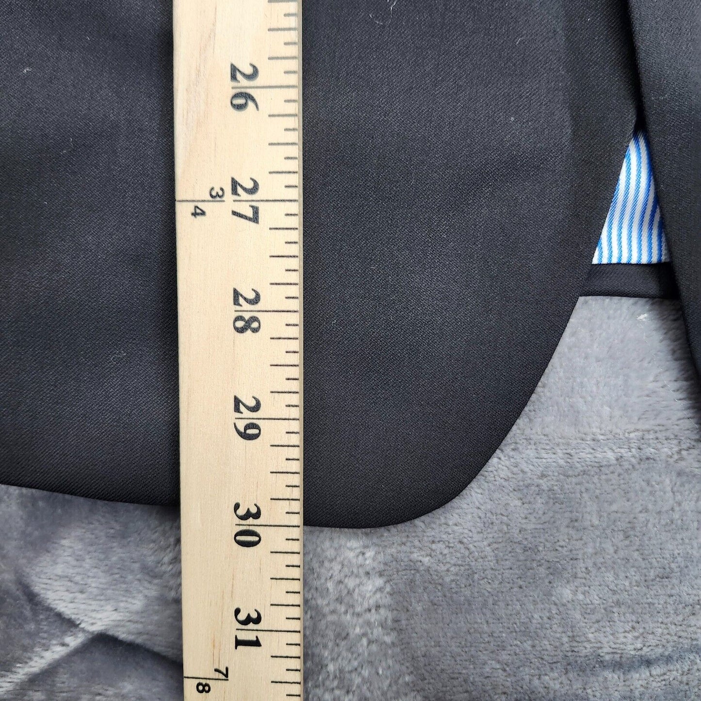 NWoT Tommy Hilfiger 100% Wool Mens Suit Jacket 42 Short Black Notch Lapel