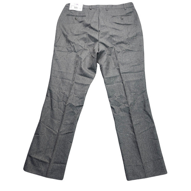 Tayion By Montee Holland Mens Classic-Fit Wool-Blend Dress Pants 40W x 32L Grey