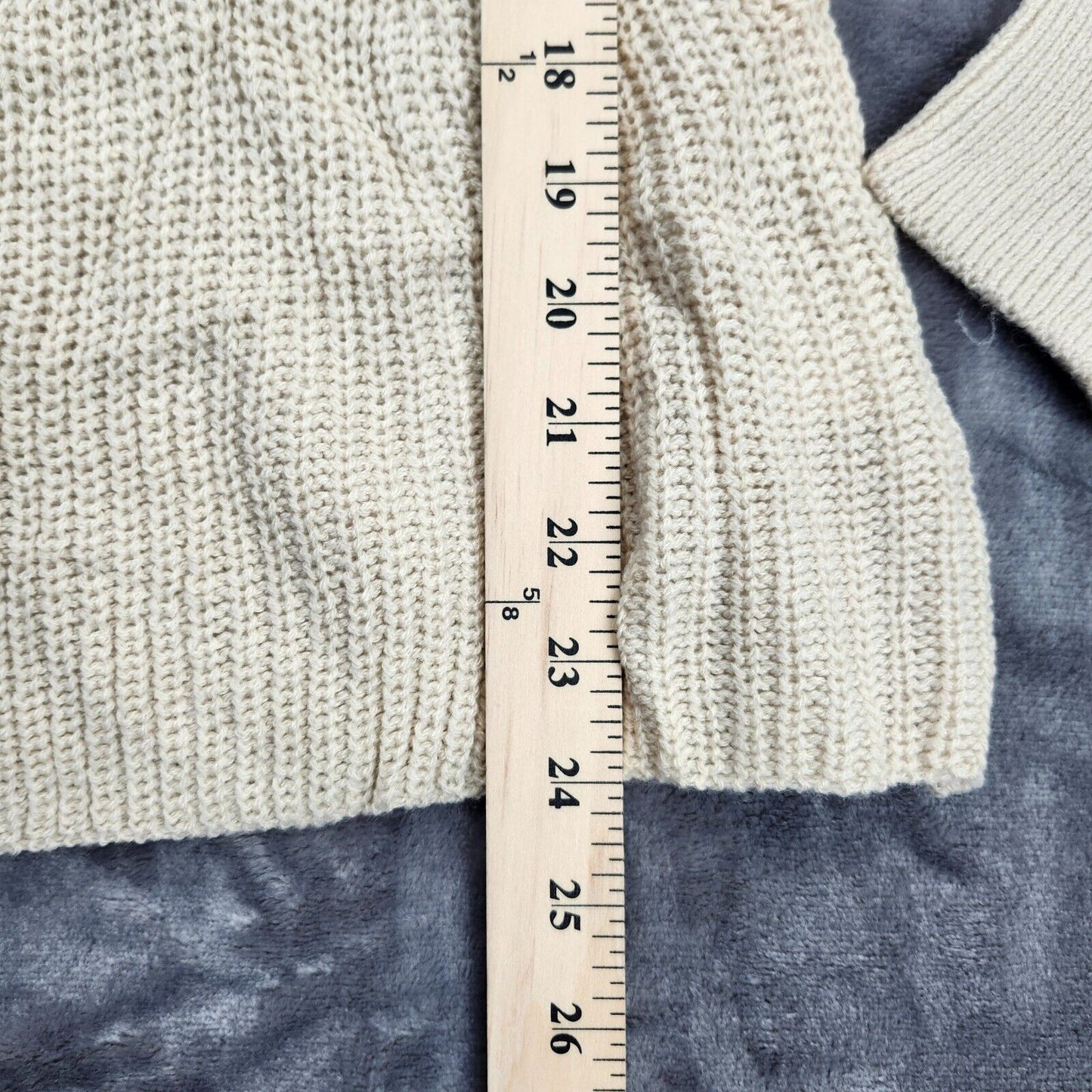 Womens Waist Knit Sweater Tops Casual Long Sleeve Notch Neck Small