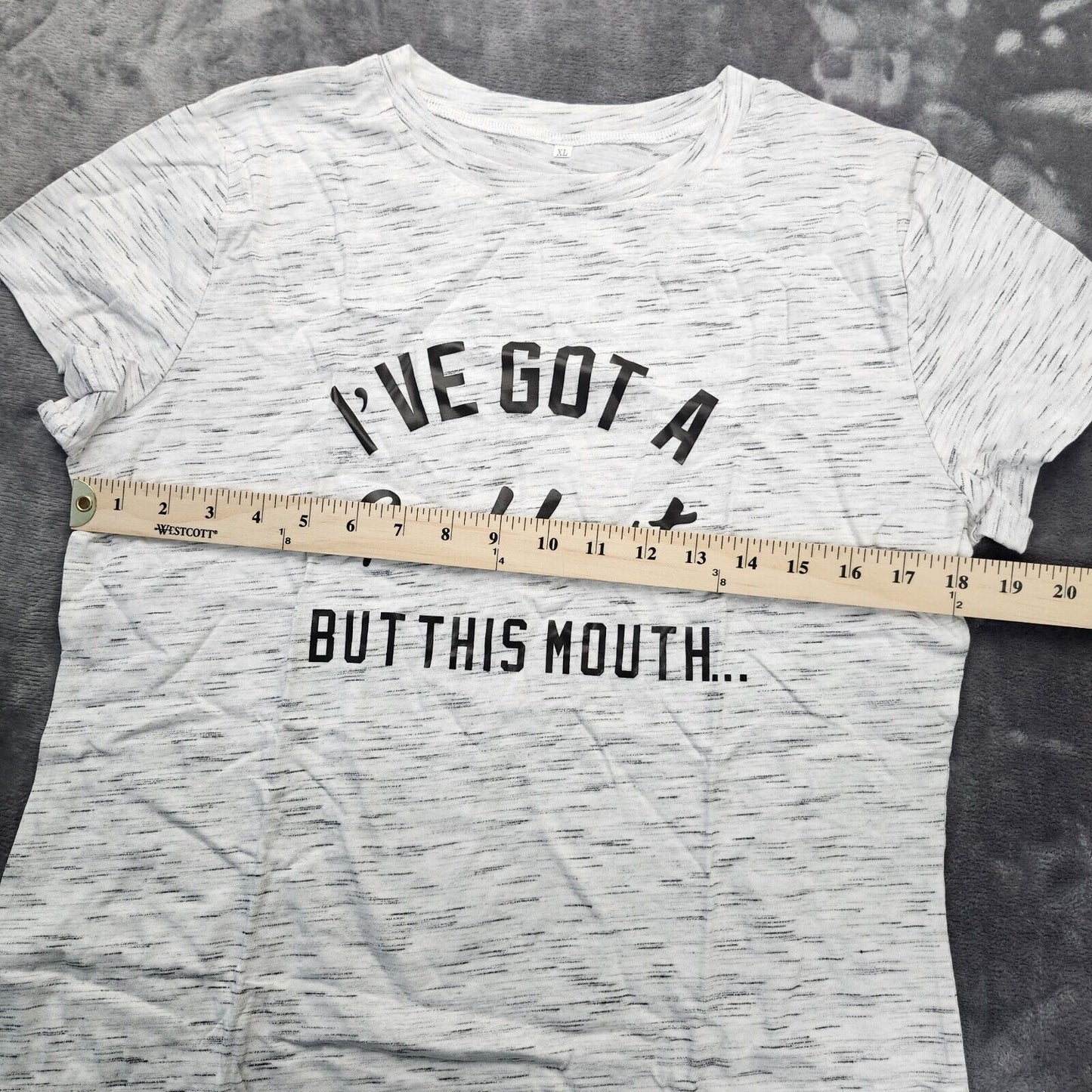 Womens Funny Saying Graphic Tee Shirt Size XL