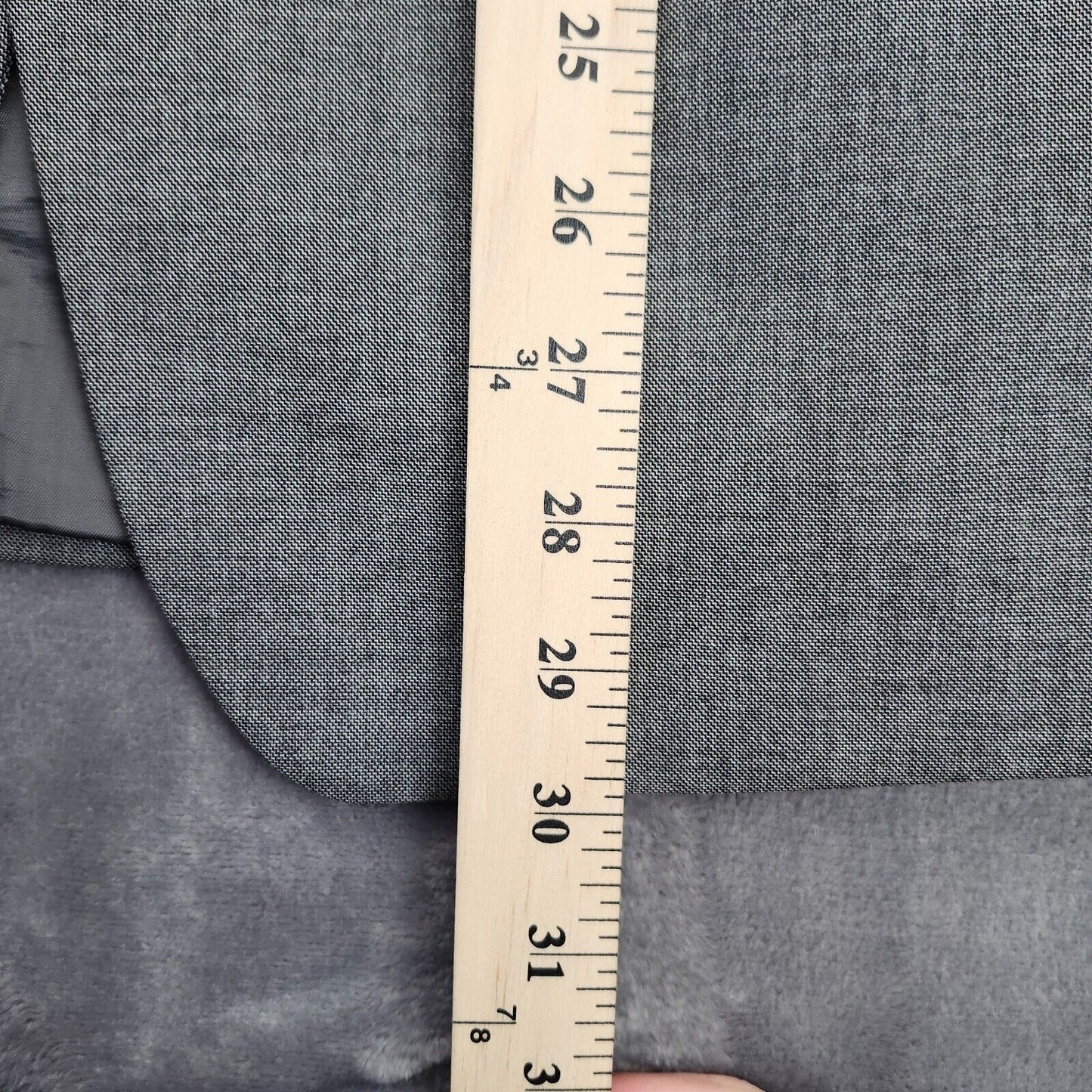 Calvin Klein Mens Suit Set Gray Jacket 38R, Trousers 34W X 32L