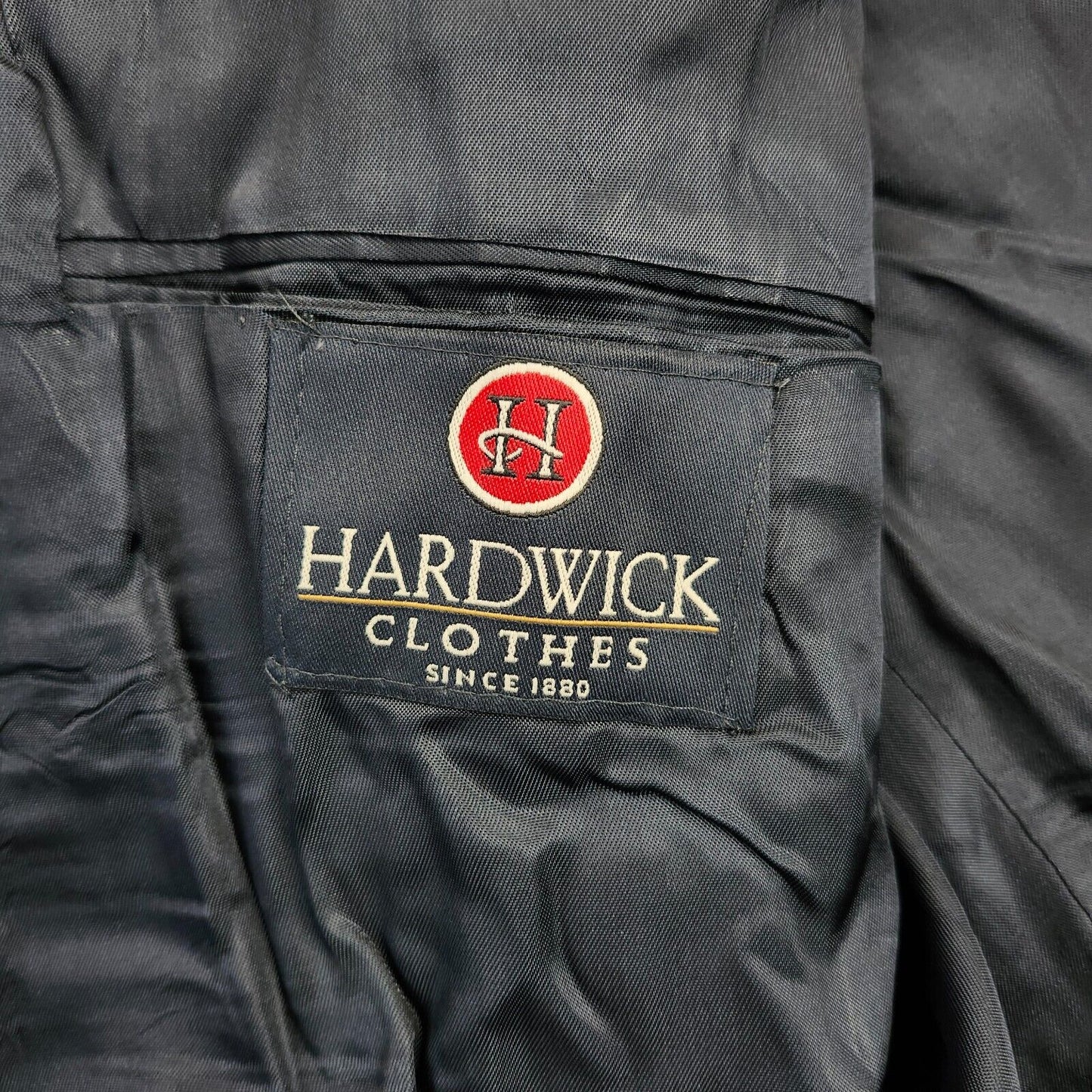 NWT Hardwick Clothes Men's Suit Jacket Black 50 Reg Peak Lapel Double Breasted