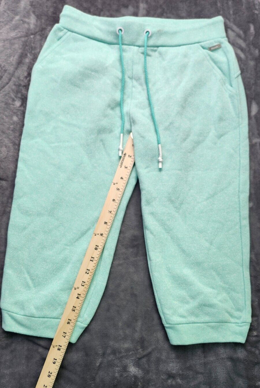 Bench UrbanWear Womens Soft Capri Sweat Pants Mint Green Size Small