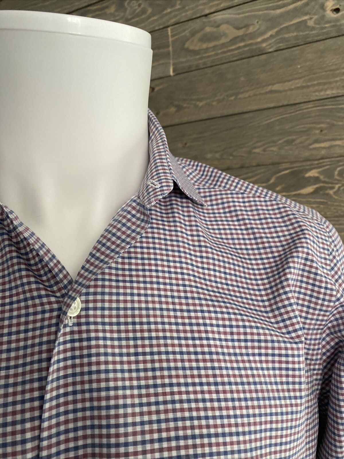Cultura Mens Dress Shirt Size M 15.5 Italian Made
