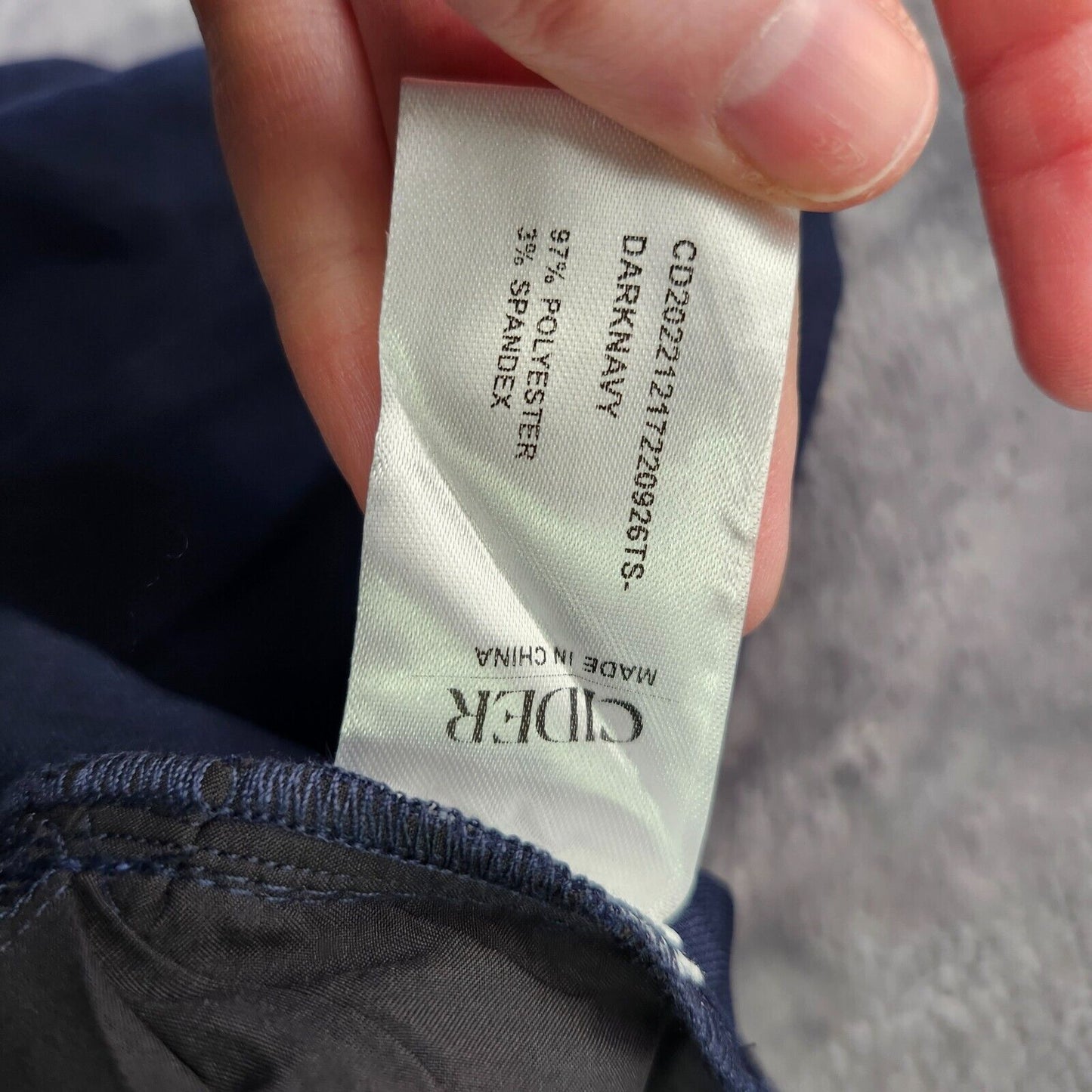 CIDER Womens Mid Rise Solid Pocket Straight Leg Trousers size Large