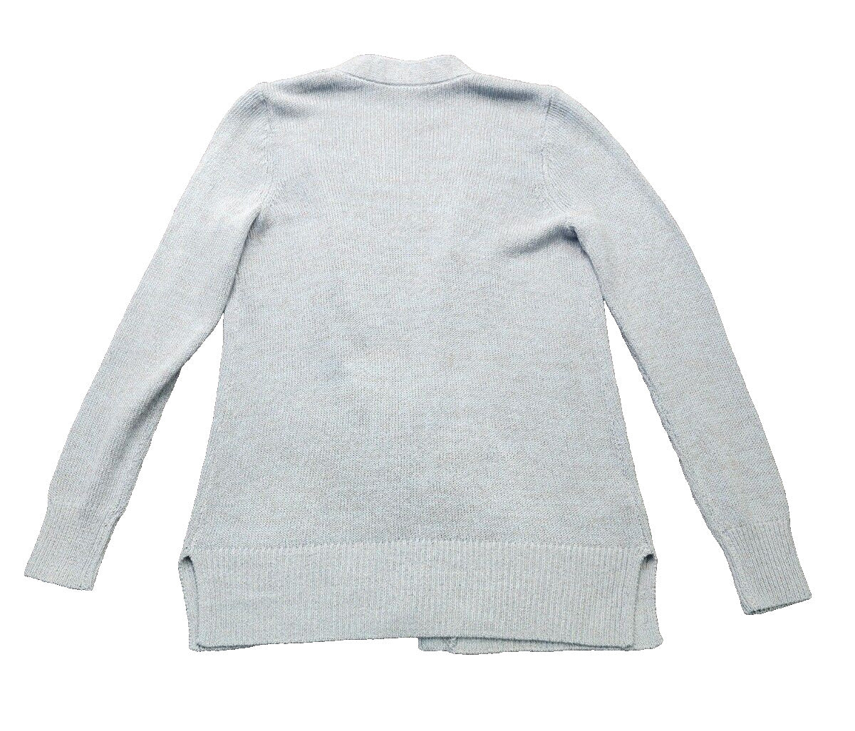 Ann Taylor Linen Blend Open Cardigan Light Blue Size XS Colorful Coastal Casual