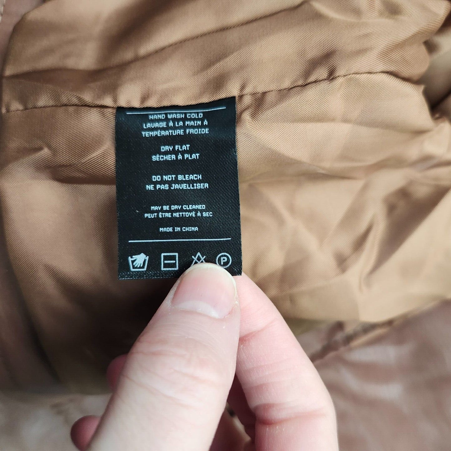 Finesse Jacket Faux Leather Brown Short Moto Zipper Accent Casual Biker Size XS