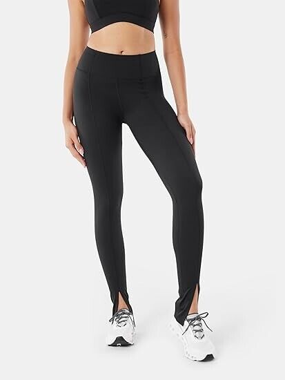 Fanka Body Sculpt Front Slit Leggings Reversible Wear High Compression Small