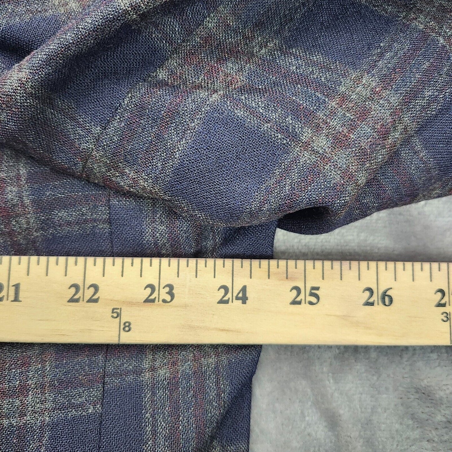 Lauren Ralph Lauren Polyester Blue Plaid Suit Jacket Blazer 48L NWT