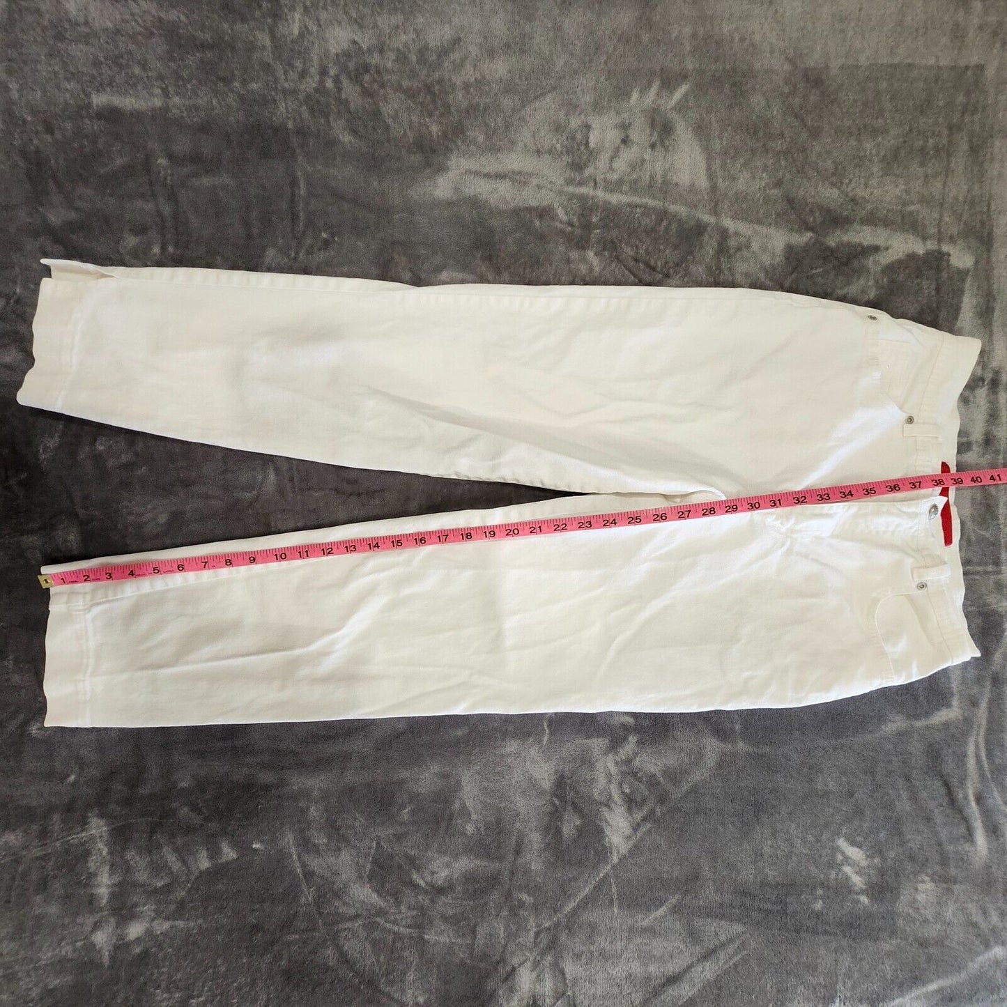 Gloria Vanderbilt Straight Leg Women's size 8 White Denim Jeans