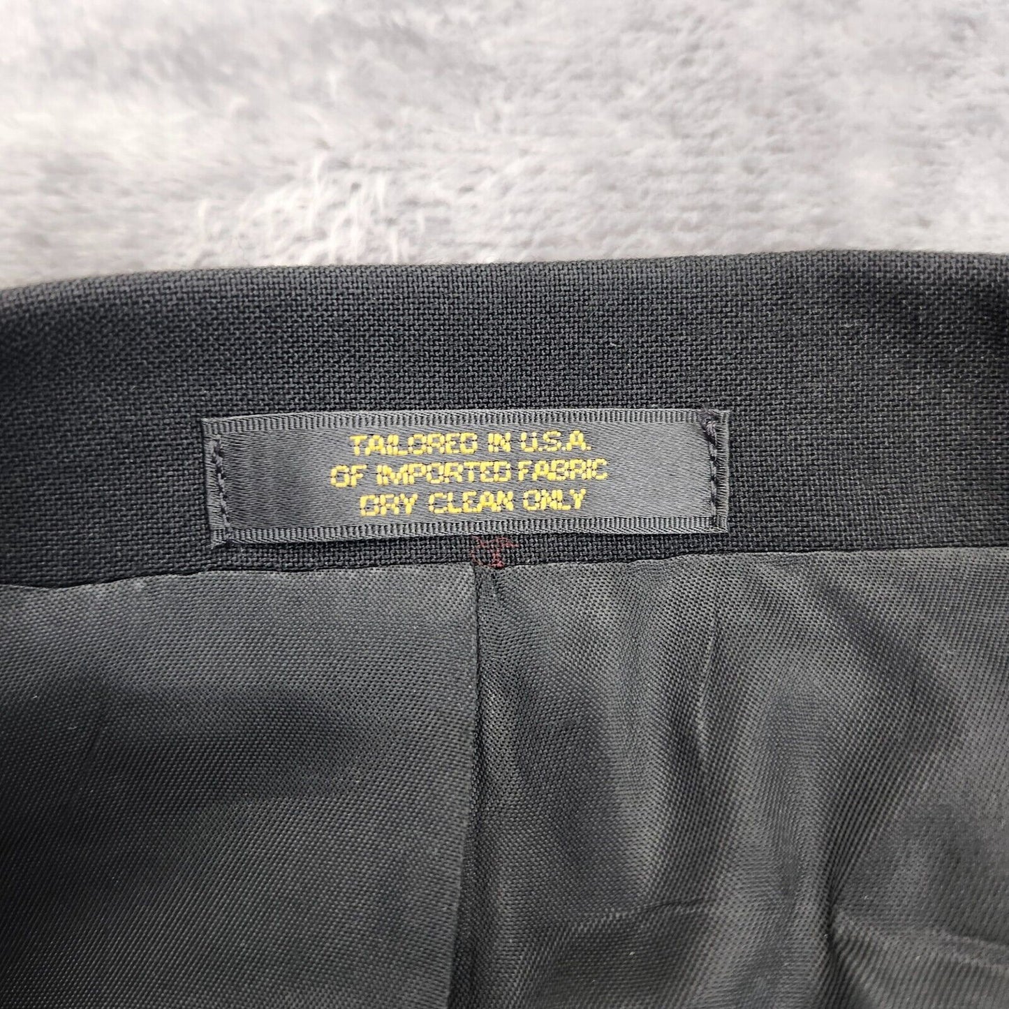 Hardwick Clothes Men's Suit Jacket Black Peak Lapel Double Breasted 54 Long