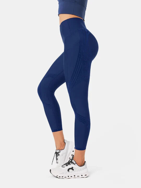 Fanka Navy Small Lift and Curve 7/8 Leggings (Side Pocket Reversible Wear)