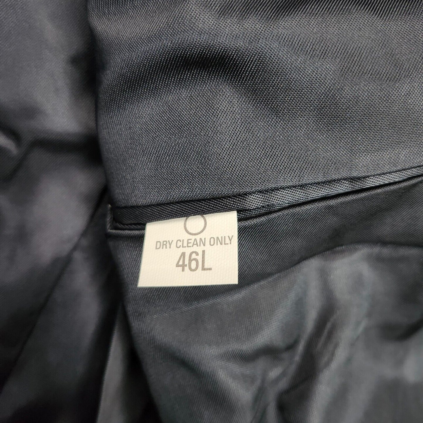 NWT Hardwick Clothes Men's Suit Jacket Black 46 Long Peak Lapel Double Breasted