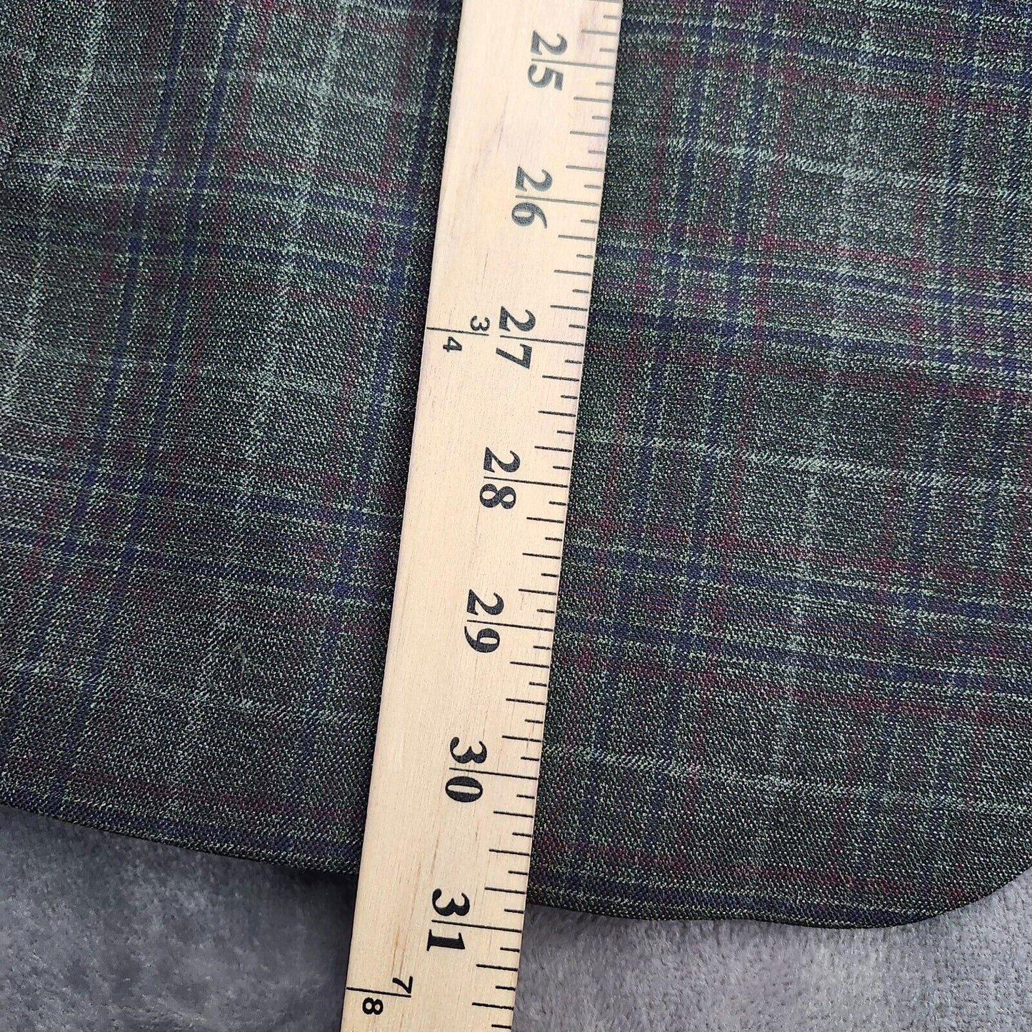 Lauren Ralph Lauren Polyester Green Plaid Suit Jacket Blazer 44R NWT