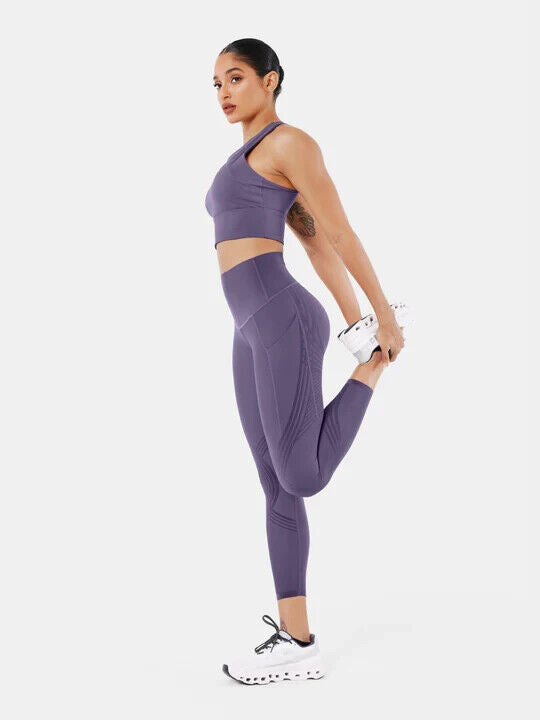 Fanka Body Sculpt Side Pocket 7/8 Leggings Wineberry Small