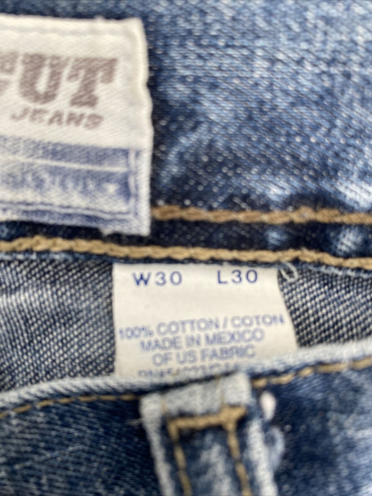 Old Navy Mens Y2K Famous Bootcut Jeans Size 30 x 30 100% Cotton
