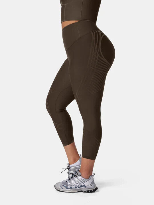 Fanka Lift and Curve 7/8 Leggings (Reversible Wear) Chocolate Small
