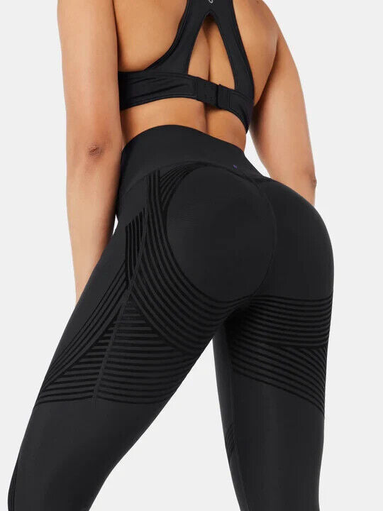 Fanka Body Sculpt Lift n Curve Capri Leggings (Side Pocket) Black XL