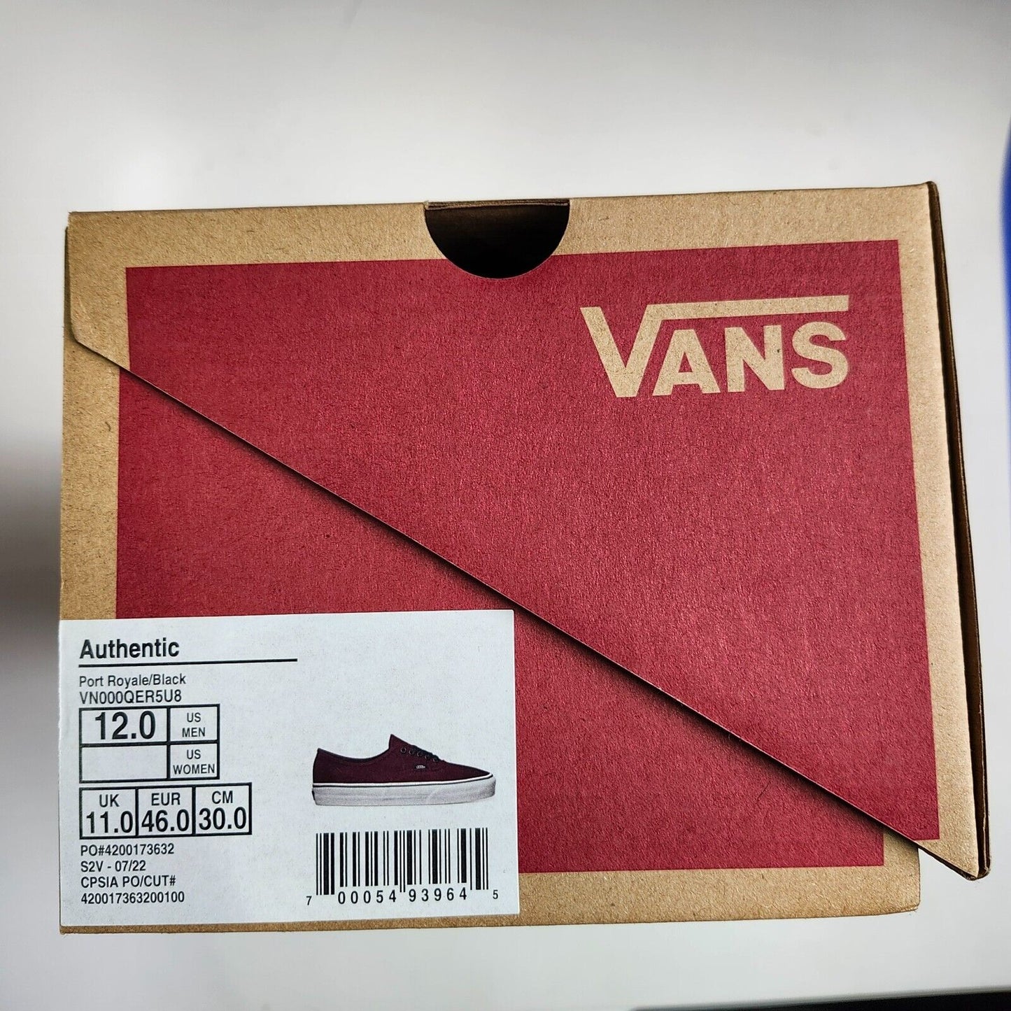 Vans Authentic Sneakers Port Royale New Size 12