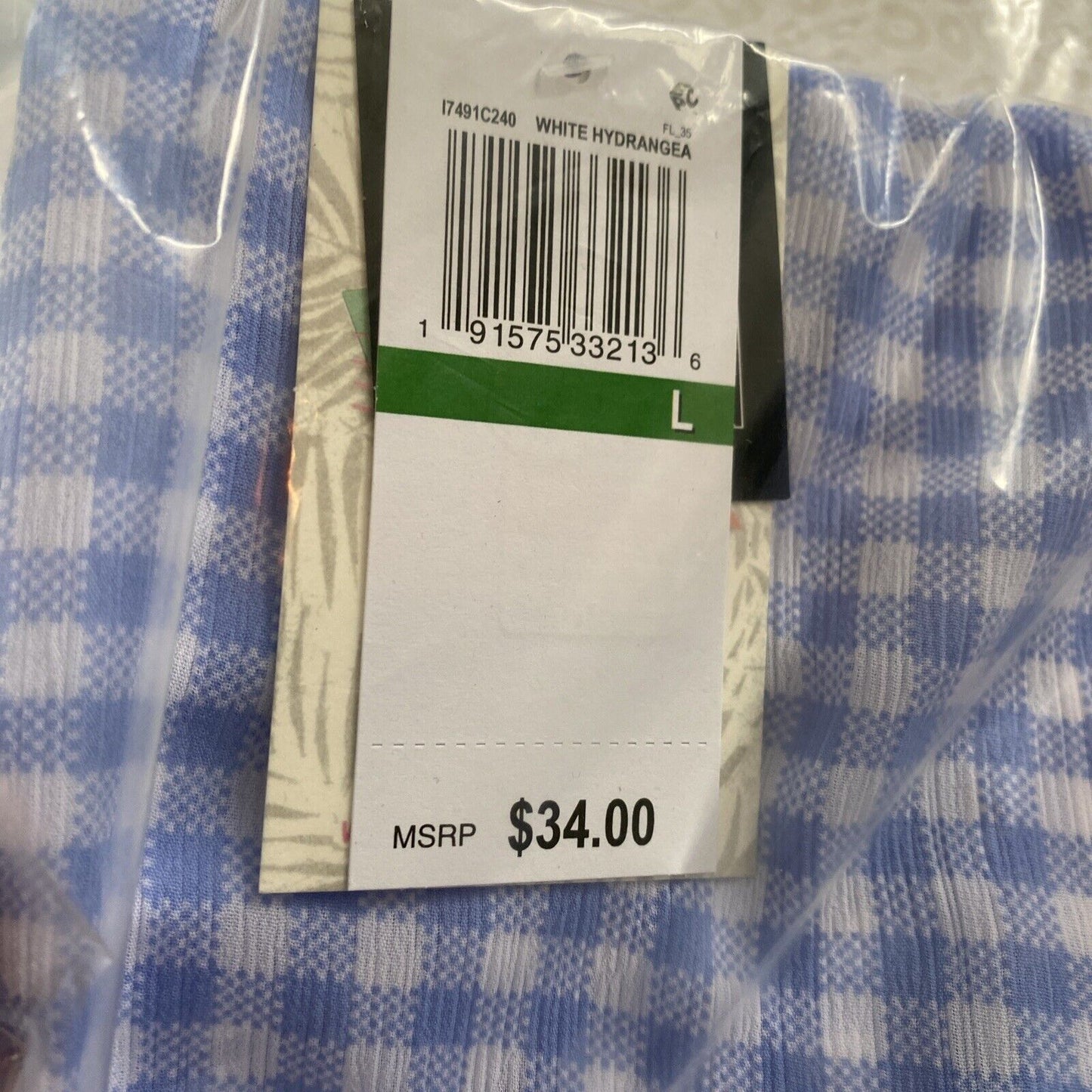 Nwt MSRP $34 Miken Juniors High-Neck Tiered Cover-Up Dress Blue Size Large